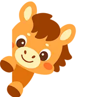 peeking horse