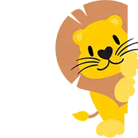 peeking lion right